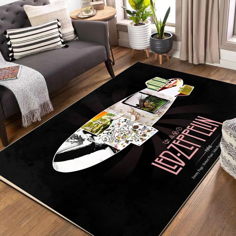 Ковер с рисунком Led-Zeppelin 15 размеров для гостиной, коврик для ванной, креативный придверный коврик, ковер для спальни, домашний декор, украшение ковра для дома