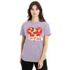 Disney Womens/Ladies Luv You Lots! Mickey Mouse Vintage Valentine's Day T-Shirt