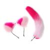 Cat Ears Headband and Faux Tail Keychain Elegant Cosplay Accessories Stylish Pendant for Handbag Backpack Decoration