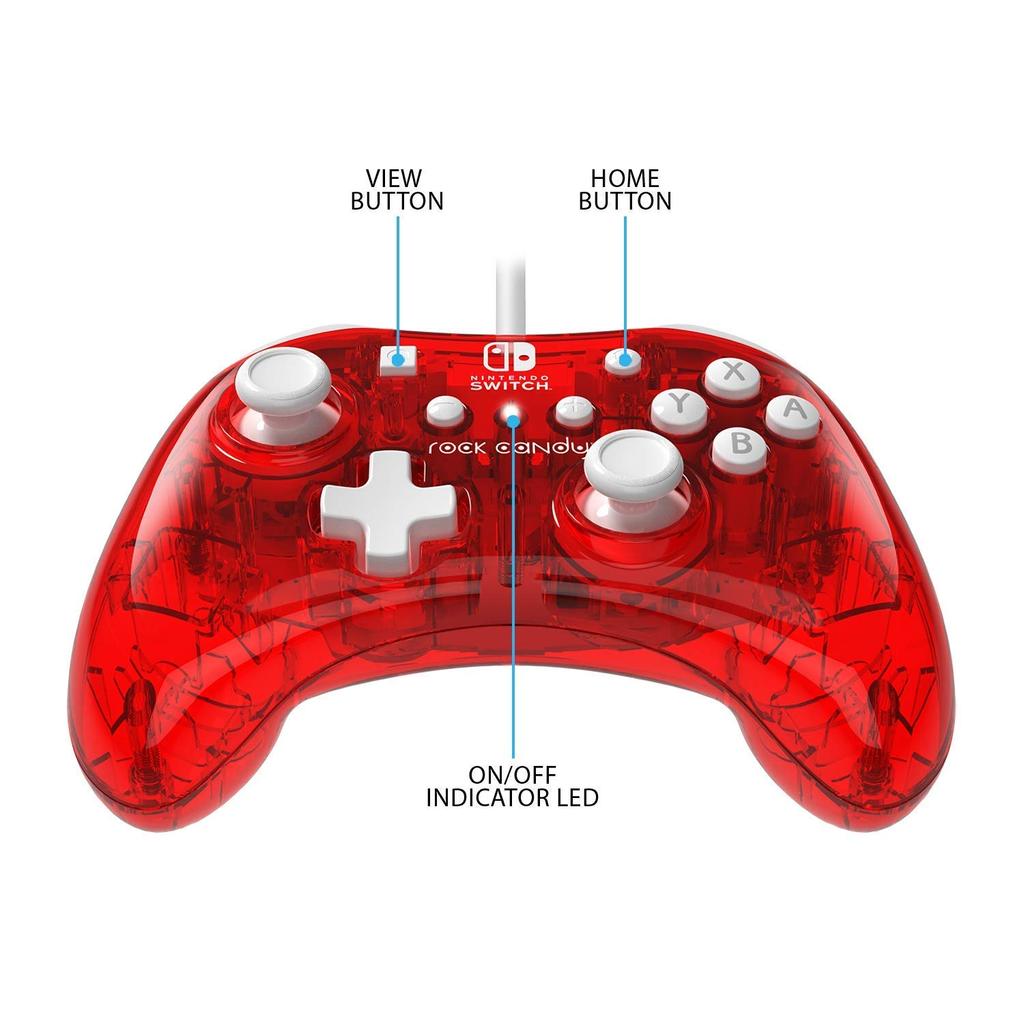 PDP NINTENDO SWITCH Nintendo Switch Проводной контроллер ROCK CANDY Stormin Cherry [Предмет]