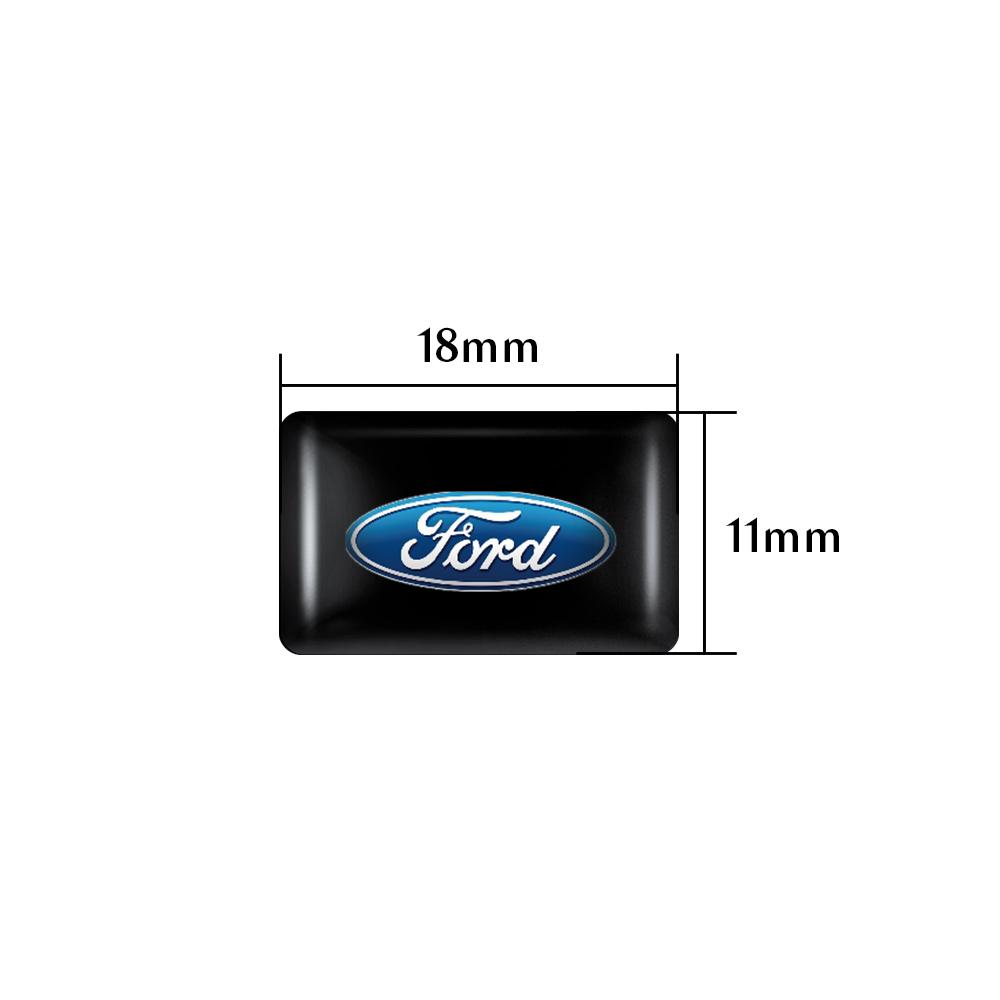 AAAMI1 Car Styling 3D Epoxy Car Steering Wheel Dashboard Decoration Stickers For Ford Fiesta Mondeo Fusion Explorer Escape Shelby Edge