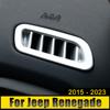 Для Jeep Renegade 2015 2016 2017 2018 2019 2020 2024 2024 2024 ABS приборная панель кондиционера вентиляционное отверстие отделка крышка наклейка