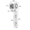 Колесо для подвешивания штор Ролик для раздвижной двери Роликовый блок для подвесного трека Ролик для двери шкафа Аксессуары для штор Подшипниковое колесо