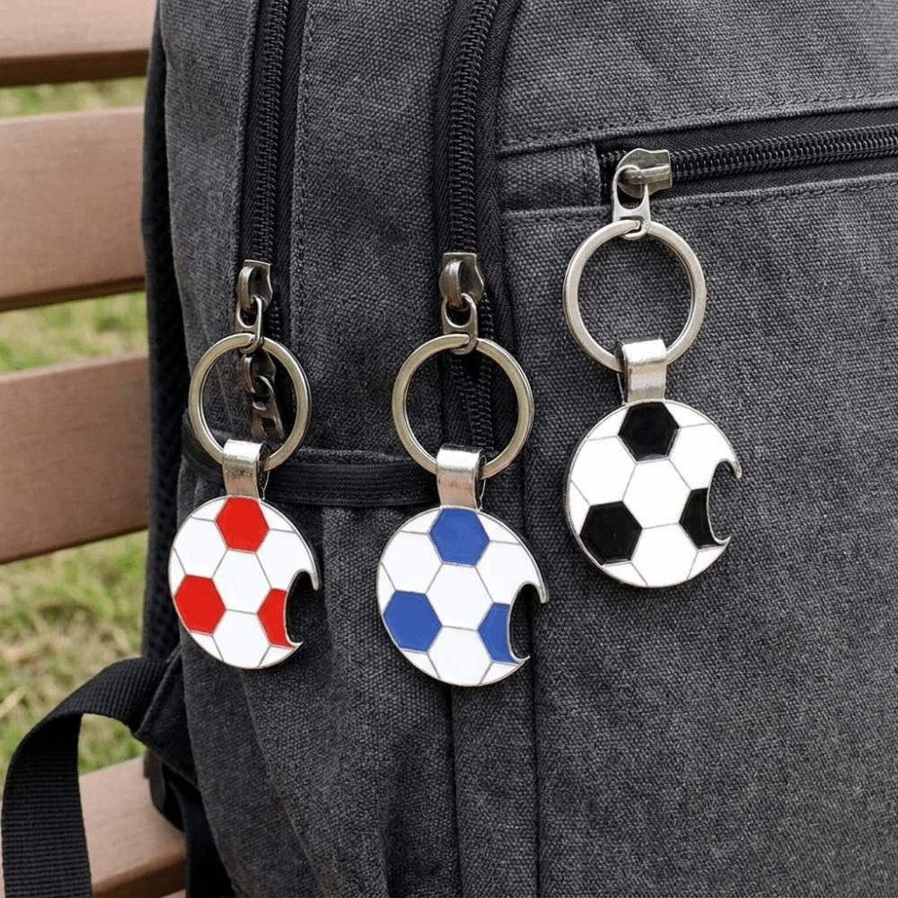 Mini Soccer Ball Key Chain Decorative Football Bottle Opener Sports Key Rings Birthday Decorations