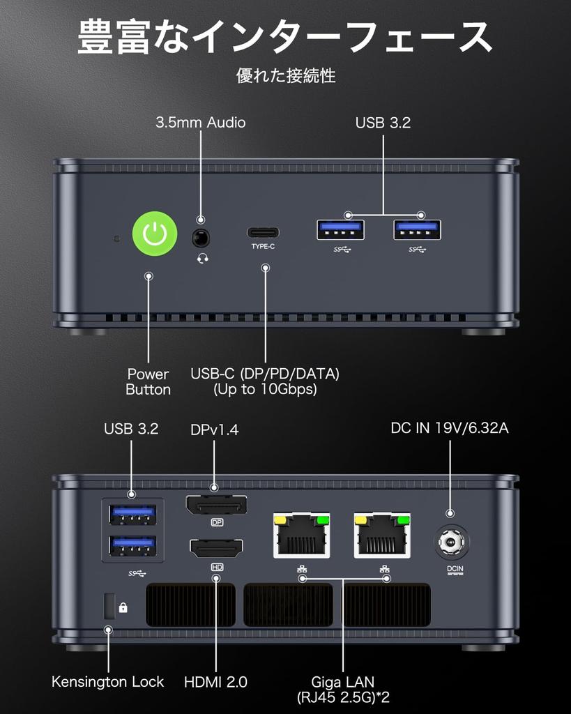 GMKtec мини-ПК 13-го поколения i7 13620H DDR5 10 потоков мини-ПК Windows 11 Pro мини-компьютер TDP 45 Вт малый ПК NVMe 2280 двойной LAN NucboxK7 PLUS