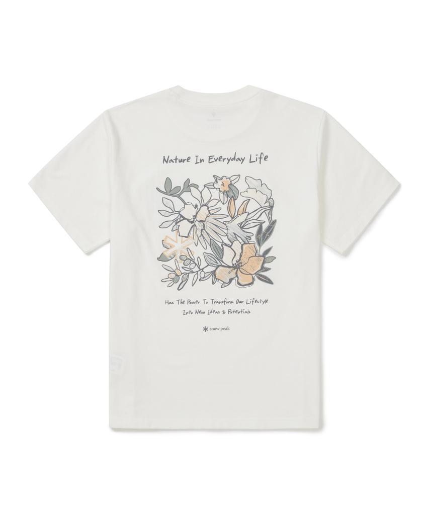 SNOWPEAK APPAREL Sorona Tropical Short Sleeve T-Shirt (S26Mufts70) Off White
