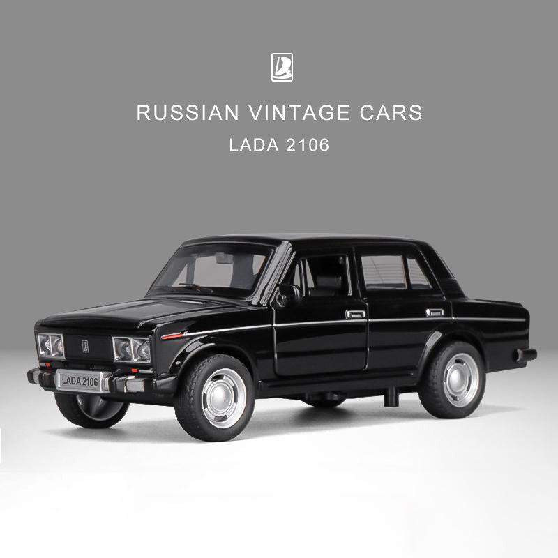 1/32 русская модель автомобиля LADA NIVA из сплава LADA 2106, игрушка, литье под давлением, литье под давлением, откат, музыкальный свет, автомобиль, игрушки для детей, автомобиль