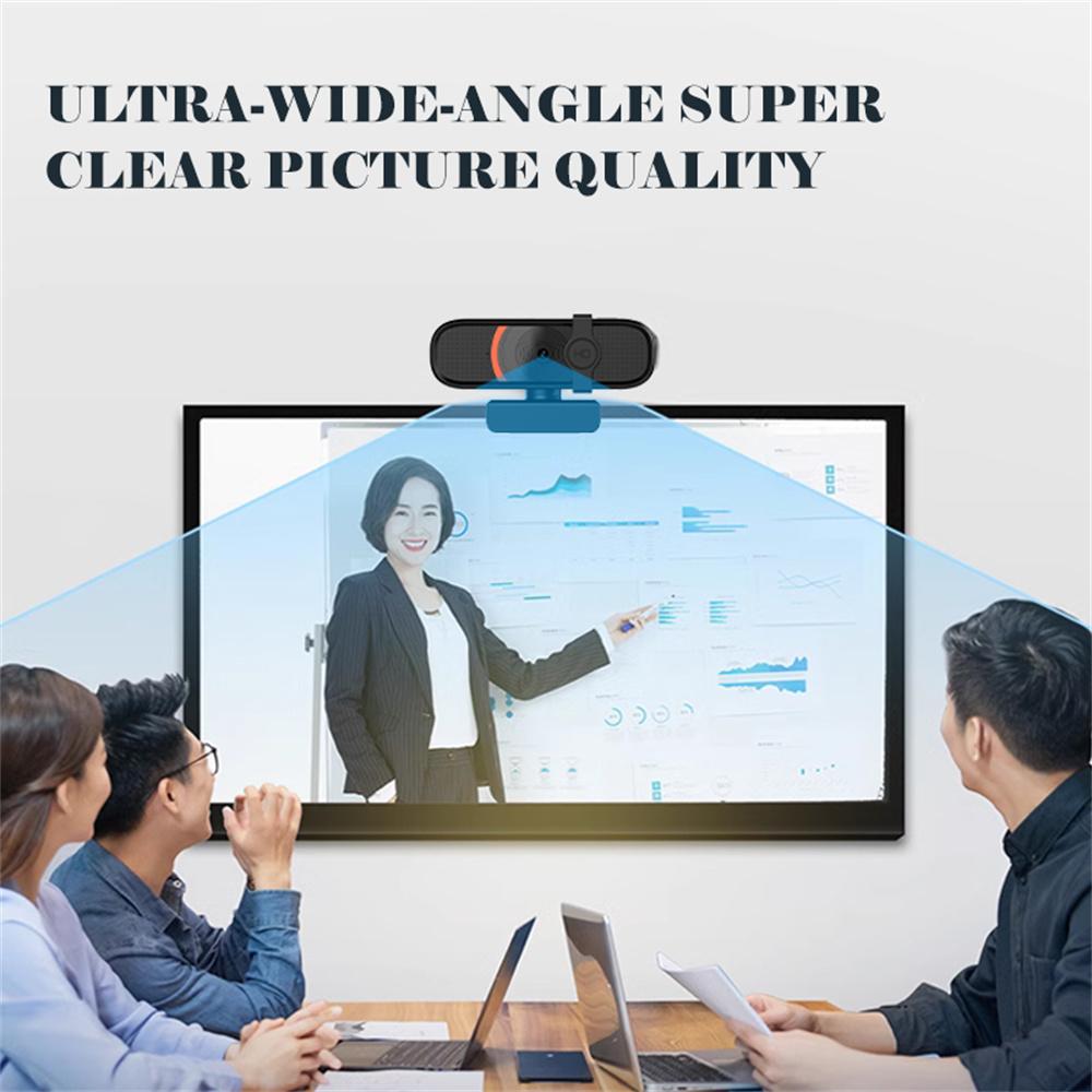 L58 1080P HD USB Webcam for Computer Built-in Microphone Autofocus Camera with Privacy Cover