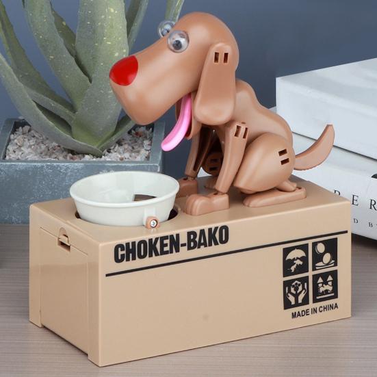 Поедание денег Собака Копилка Подвижные соединения Щенок Электрическая Копилка Автоматическая