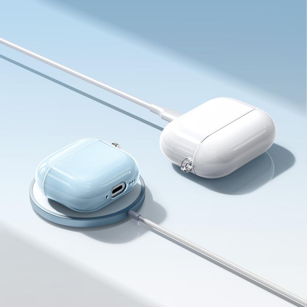 Новый Чехол для AirPods Pro 3/Для AirPods 4 Ледяной Хрусталь Полужесткий Силикон+ПК Чехол для AirPods Pro 3/Pro 2/Pro