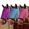 Polyester Durable Horse Face Mask With Unique Leopard Pattern For Reliable Insect