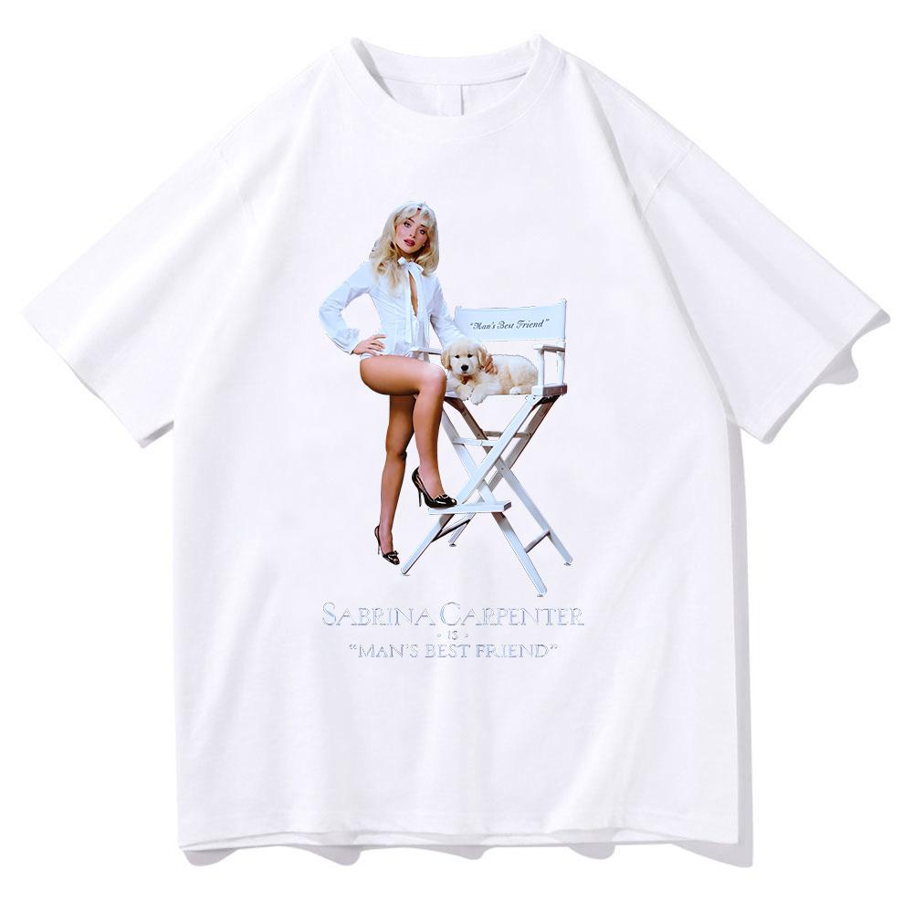 Sabrina Carpenter Best Friend Tshirt Unisex Summer Female Y2k Clothing Unisex Cotton Harajuku Fashion Casual Streetwear Tees Tops