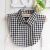 New Arrival Fake Collar Classic Plaid Check Detachable Shirt Collars Anchor Dot Spot Grid Print Collar Adult Unisex Neck YG231