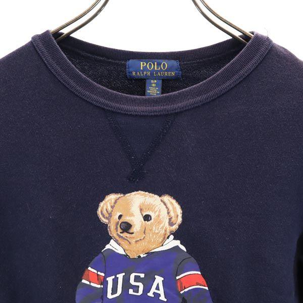 Polo Ralph Lauren Свитшот с длинным рукавом S Логотип медведя темно-синий Детский Б/у