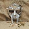 MF DOOM Mask Gladiator Face Chrome Silver Finish Mask Hip-Hop Cosplay Collectible