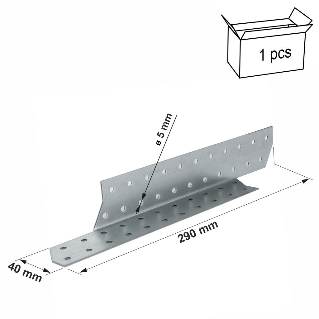 Rafter connector ŁK7 40x290x2.0 left (1)