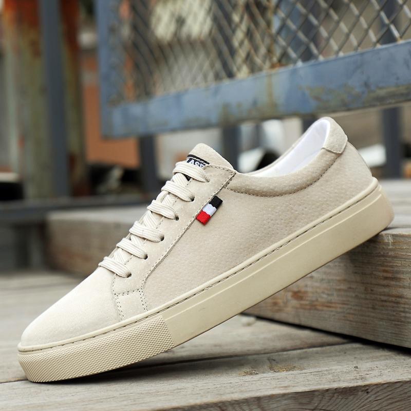 Итальянский бренд Минималистская мужская повседневная обувь Уличная обувь Оксфорды Износостойкая подошва Кожа Увеличенная высота Британская обувь