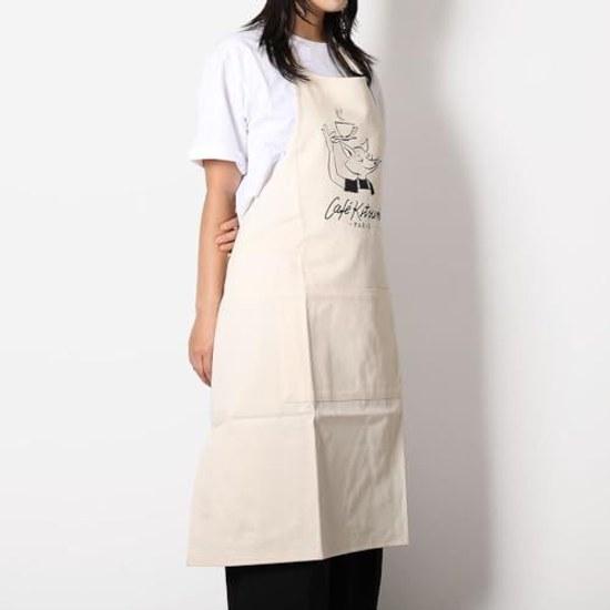 Maison Kitsuné Фартук Унисекс Кафе Бариста Лиса P709 Слоновая кость