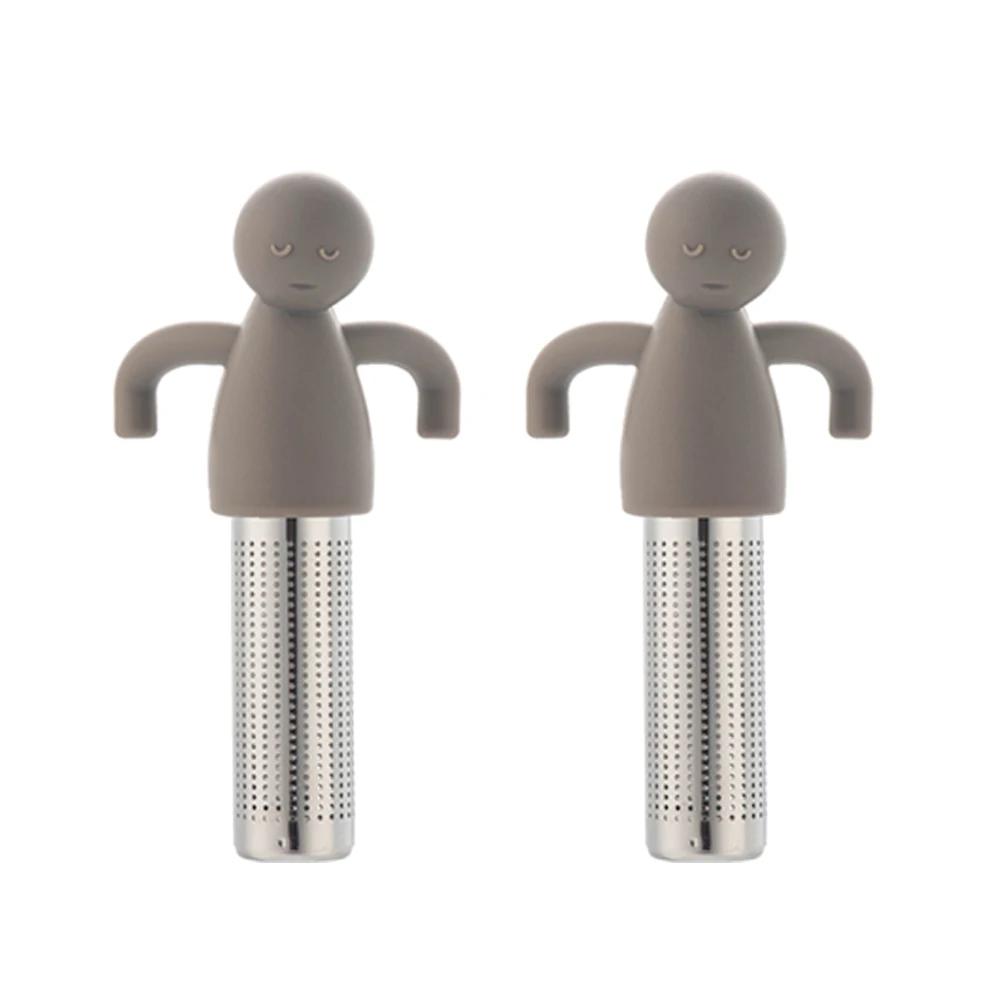 2 шт., симпатичный, креативный, милый, силиконовый, удобный в использовании, ситечко для чая, высококачественный, нетоксичный, для специй