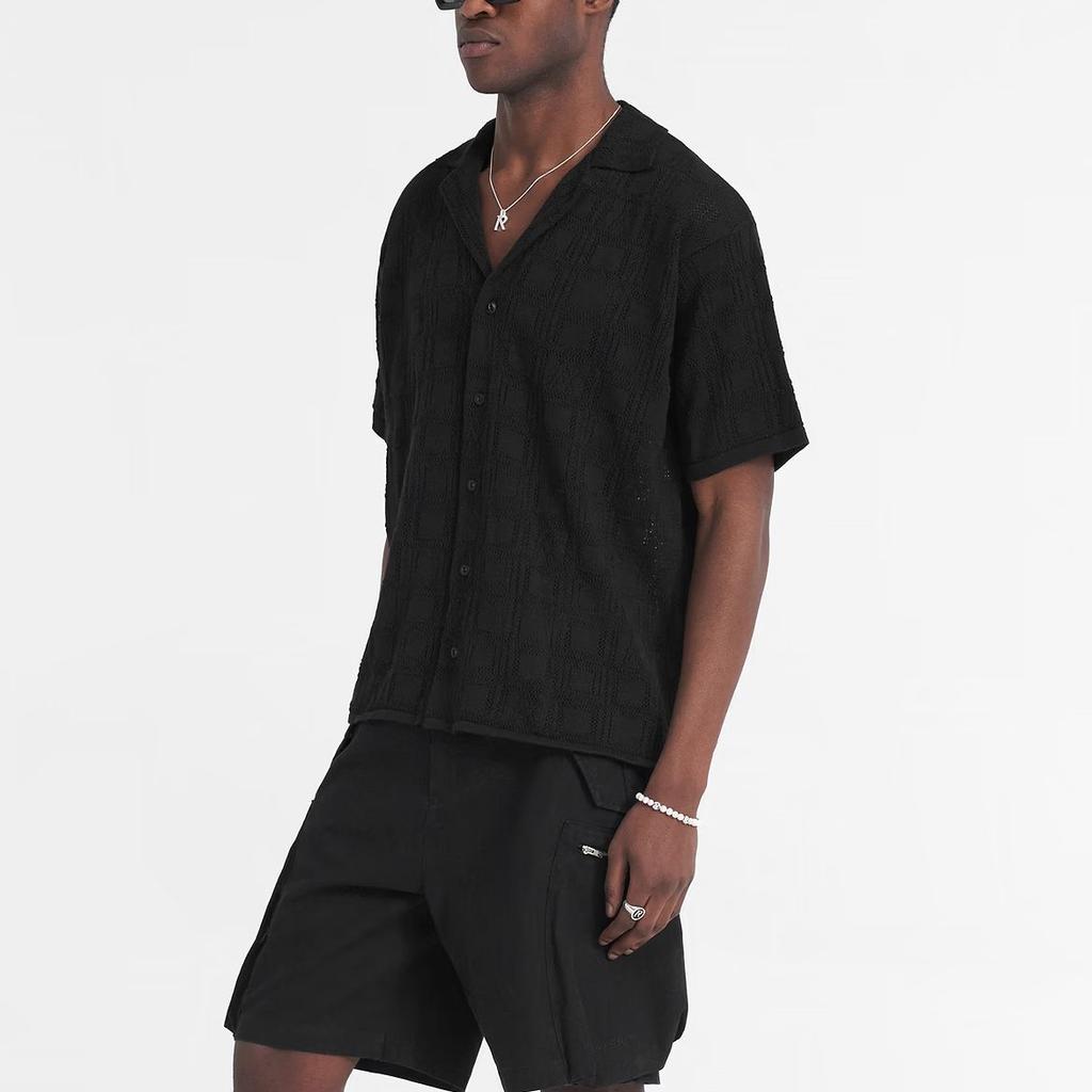 REPRESENT Shirts Men's Black Cuban Collar Moderate Other MLM304-01