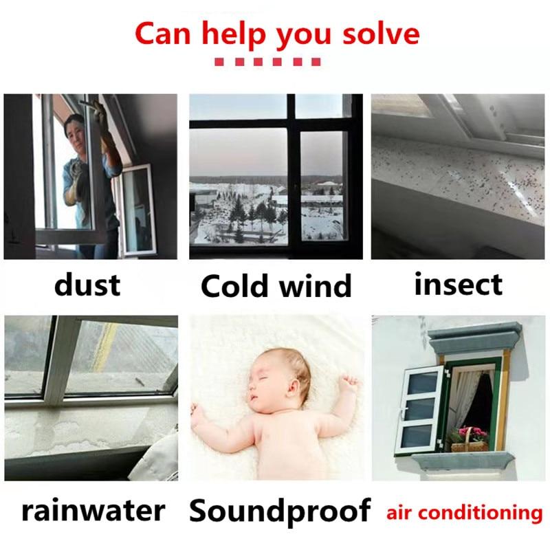 5 метров DIPE самоклеящаяся уплотнительная лента для дверей и окон, резиновая лента для предотвращения столкновений, пенопластовая звукоизоляционная лента