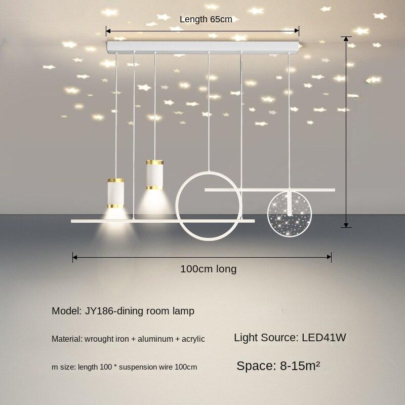 Звезда Столовая Люстра Современный Минималистский Минималистский Длинный Бар Свет Обеденный Стол Освещение Столовой