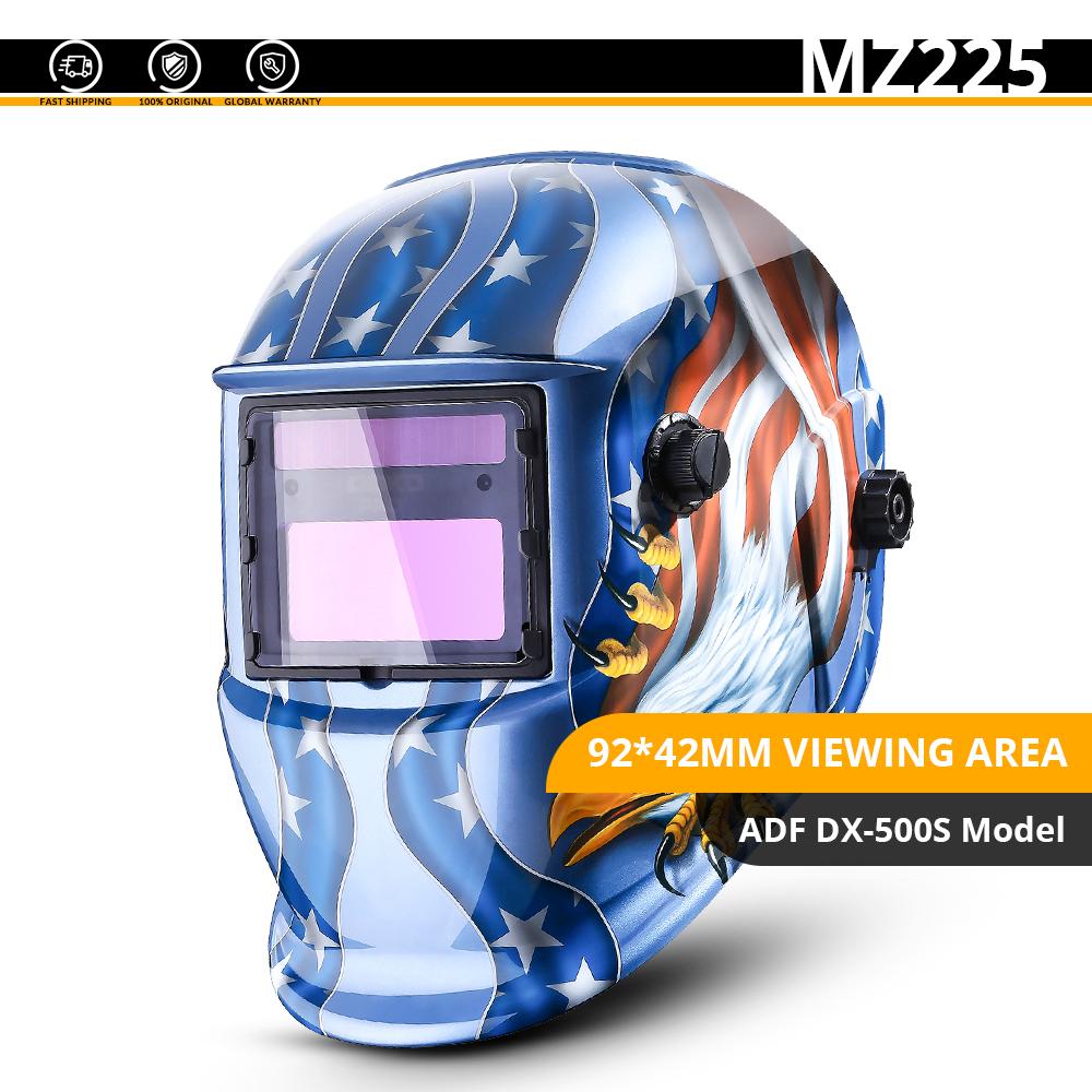 DEKO Skull Solar Auto Darkening Adjustable Range 4/9-13 MIG MMA Electric Welding Mask Helmet Welding Lens for Welding Machine