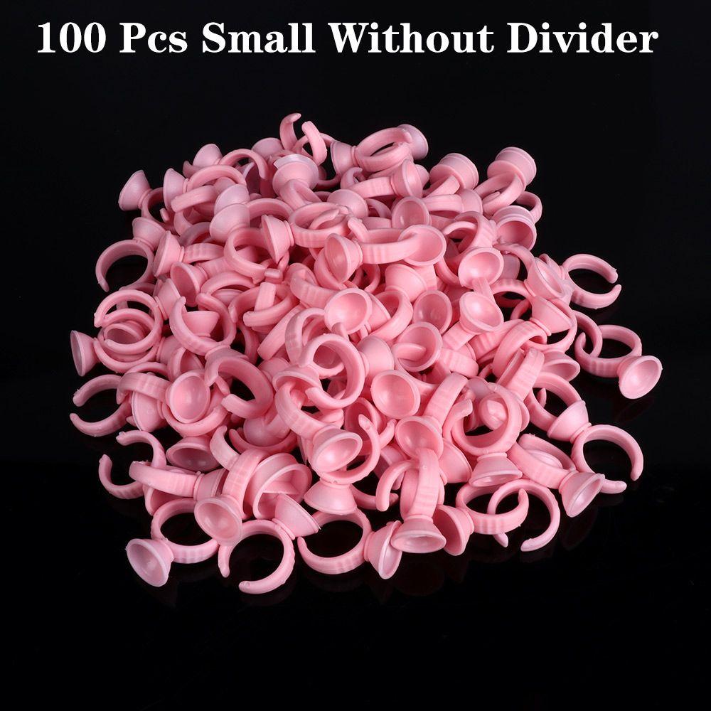 100/200 шт. Новые одноразовые контейнеры для макияжа, пигмента, чернил, клея, ресниц, палетки, кольца для татуировок