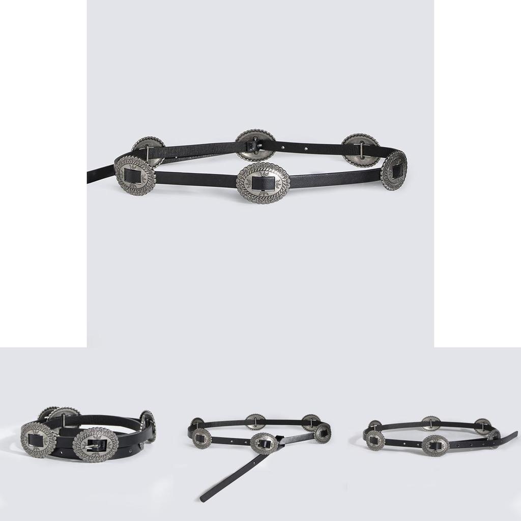 Женский ремень в богемном стиле, аксессуар из искусственной кожи и с пряжкой из сплава для повседневных нарядов