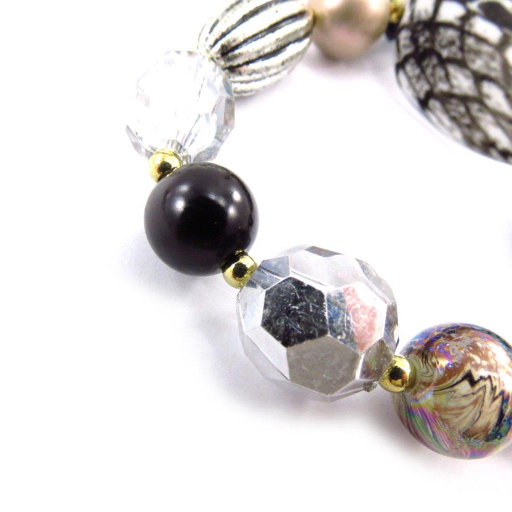 Les Trésors De Lily [J6845] - Дизайнерский браслет 'Scarlett' бежевый, золотой, серебряный