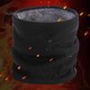 Autumn Winter Velvet Thickened Neck Gaiter Scarf Men Women Solid Color Elastic Scarf Windproof Thermal Insulation Neck Wrap