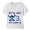2026 Print Kids Clothes It's My 1 2 3 4 5 6 7 8 9 Years Birthday Boys Girls T Shirt Cute Baby Children T-Shirts
