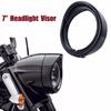 Новый Мотоциклетный Хромированный 7-дюймовый Ободок Фары в Стиле Козырька Подходит для Touring Road King Electra Glide Softail FLD/FLH