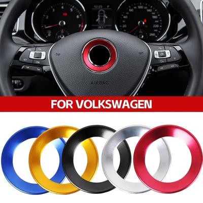Накладка на рулевое колесо автомобиля с эмблемой подходит для 2011-2016 VW Volkswagen Golf 6 Golf 7 POLO CC Tiguan PASSAT TOURAN Scirocco BEETLE