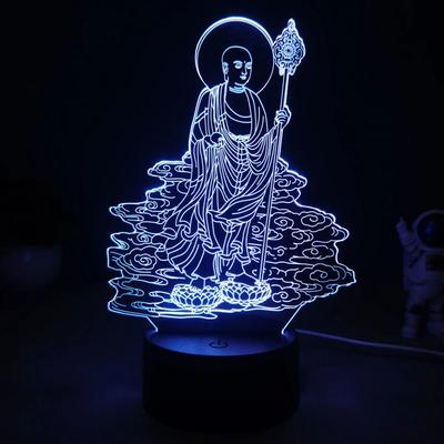 3D Светодиодная Основа для Лампы 7/16 Цветов Акриловая Подставка для Дисплея Лампы с Пультом ДУ/Сенсорным Управлением Аниме Держатель для Лампы Акриловая Световая Доска Основа