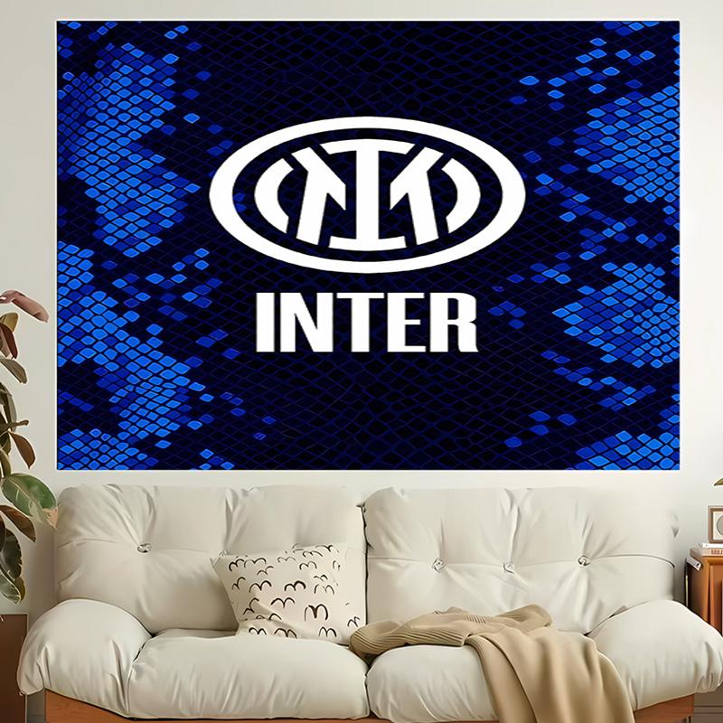 1pc FC Inter Milan logo Tapestry, Living Room, Bedroom, Office, Party Decor, Ideal Festive Gift