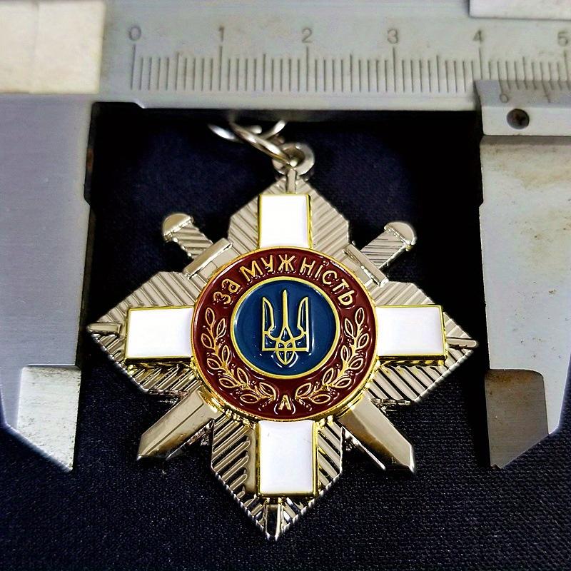 1 шт. Украина Крест Металлический Значок Копия Металлические Значки Аксессуары для Униформы Реквизит для Фотографии