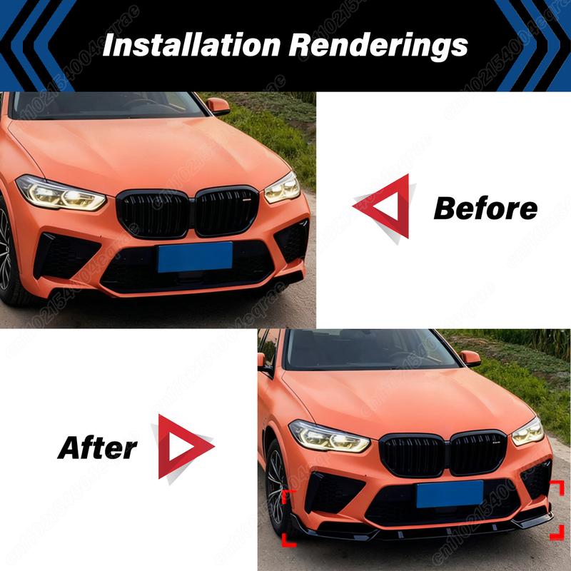 For BMW F95 X5M 2019 2020 2021 2022 2023 M Performance Style Front Lip OEM FIT Exterior Upgrade Body Decoration Modification Kit