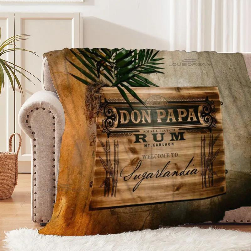 Плед Don Papa Rum Wine Art Patterns Животные Фланелевый Плед Уютное Ленивое Покрытие для Дивана Плед Супер Мягкая Простыня Матрасы