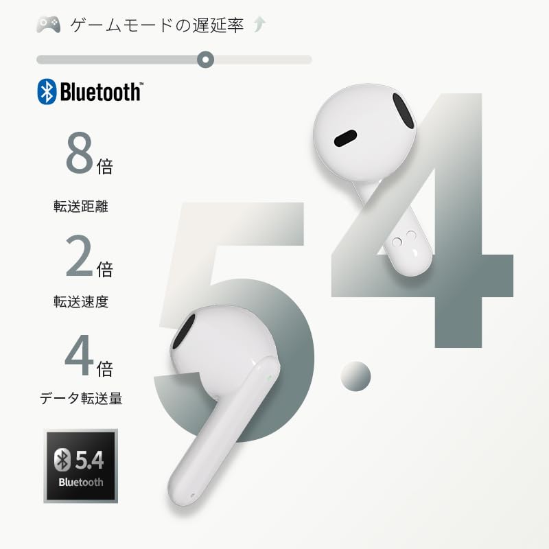 Bluetooth-наушники для беспроводных вкладышей с шумоподавлением ENC, 7 часов непрерывной работы, отдельные левый и правый, удобные, Bluetooth-сенсорное управление, водонепроницаемые и