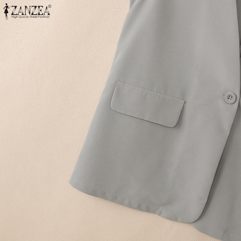 ZANZEA Женский летний повседневный жилет без рукавов с V-образным вырезом, однотонный