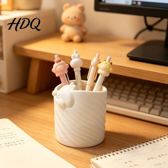 Офисный Стол Спальня Подарок 3D Печать Подставка для Ручек Форма Кошки Большая Вместимость