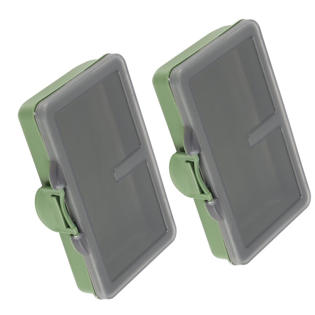 2 шт. Коробка-органайзер для рыболовных крючков и приманок, мини-контейнер из ПП для рыболовных снастей и аксессуаров1