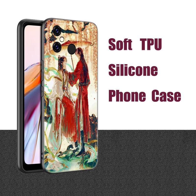 Благословение Небесного Чиновника Черный Чехол Для Телефона Xiaomi Redmi 7A 8A 9A 10A 11A 9C 10C 12C 13C 11 Prime A1 A2 + 12 4G Note 9T 12R
