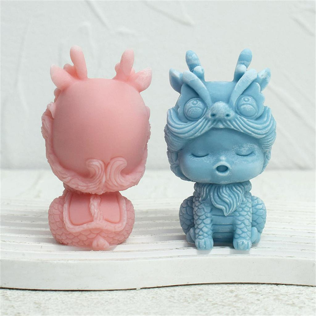 Dragon Silicone Mold Lovely Animal Candle Mould Handmade Scented Candle Making Mold Soap Mould DIY Candy Decorations
