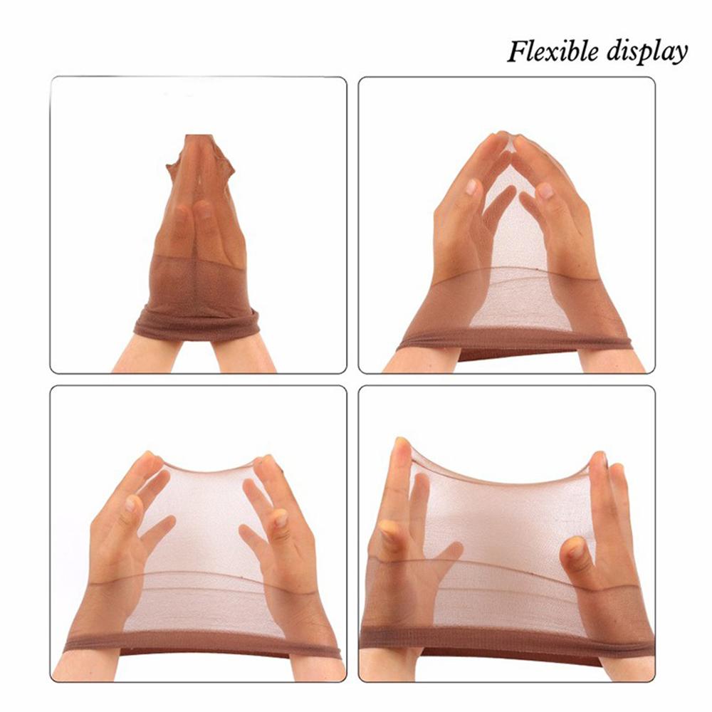 2 шт./лот коричневые плетеные растягивающиеся черные сетчатые чулки сетка для волос парик шапочка аксессуары для волос