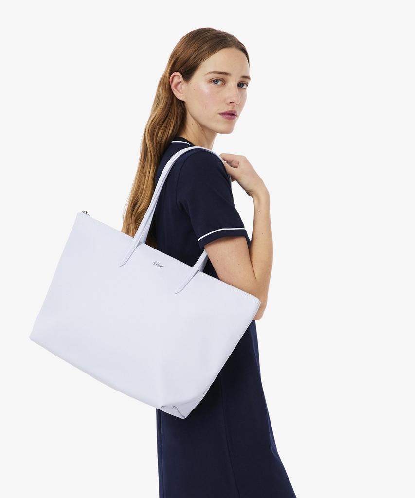 Женская большая сумка-шоппер Lacoste L.12.12 Concept с горизонтальным логотипом Nf1888P56G N14