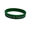 1PC Irish Day Party Ornaments St. Patrick's Day Silicone Bracelet Irish Bracelet Wristband
