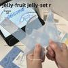 Jelly Ruler Set: 20cm Ruler, Heart Design, Student-Friendly, Includes Triangle Ruler & Protractor, 4-Piece Multifunctional Set