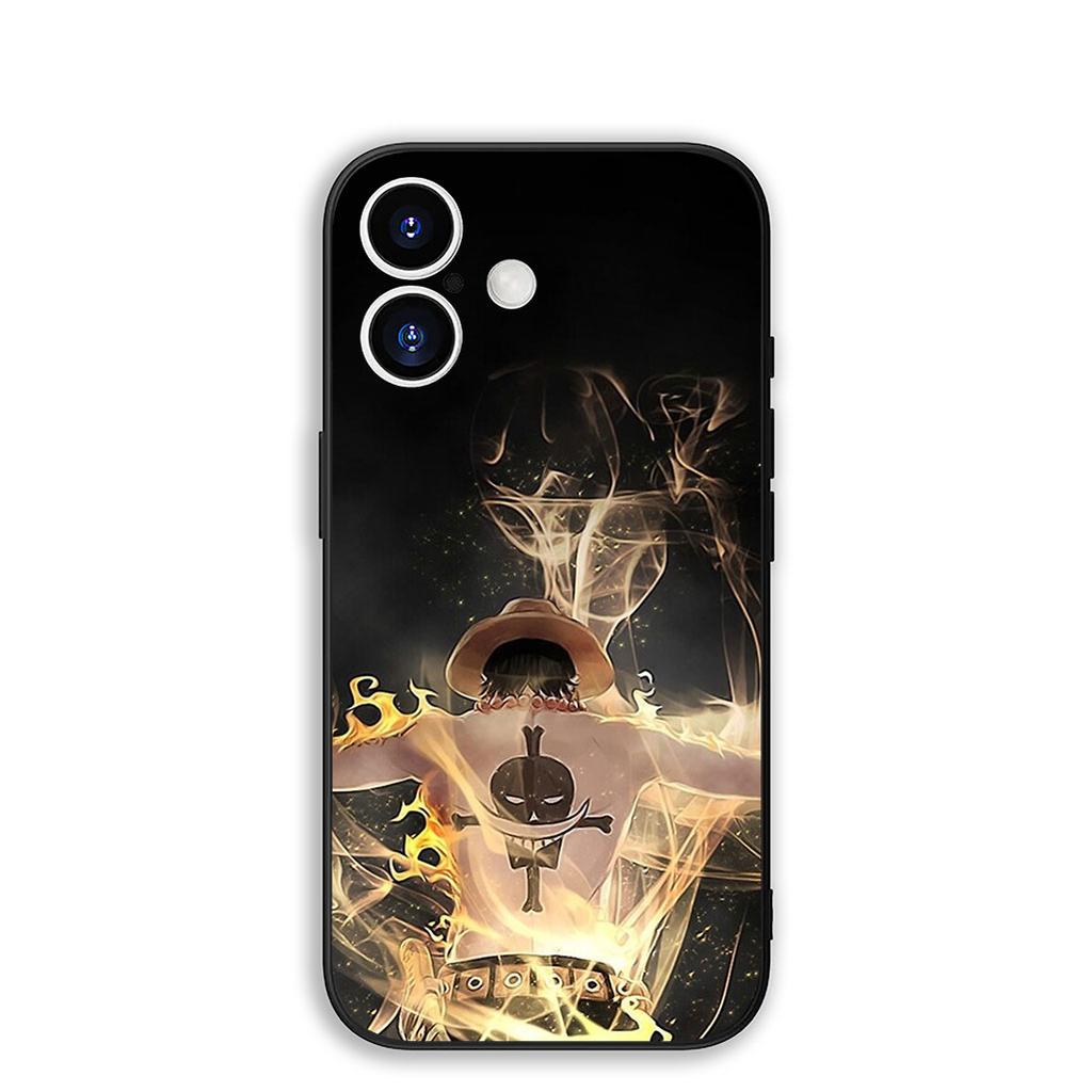 Cover for Samsung Galaxy S25 S24 S23 Fe Ultra Plus S7 Edge A05 A06 A16 A15 A35 Phone Case Portgas D Ace One Pieces Luffy